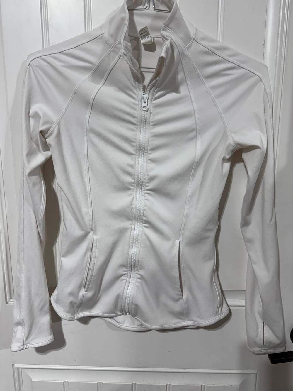 Yogalicious Lux Rebel Flare Full Zip Jacket Size XS White